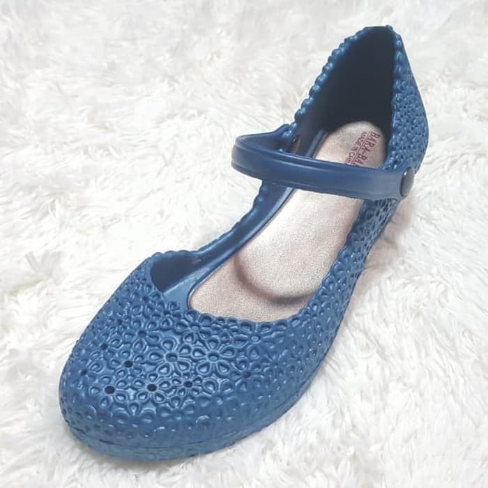 jelly shoes barabara sepatu wanita wedges karet import bara bara e23