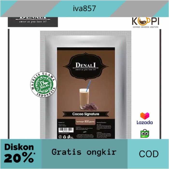 

PROMO Denali Powder Cocoa Signature. Creamy Chocolate GRATIS ONGKIR