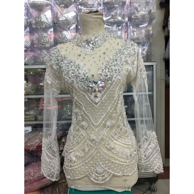 ATASAN KEBAYA BUNGA 3D//KEBAYA ATASAN GAUN WEDDING//ATASAN KEBAYA