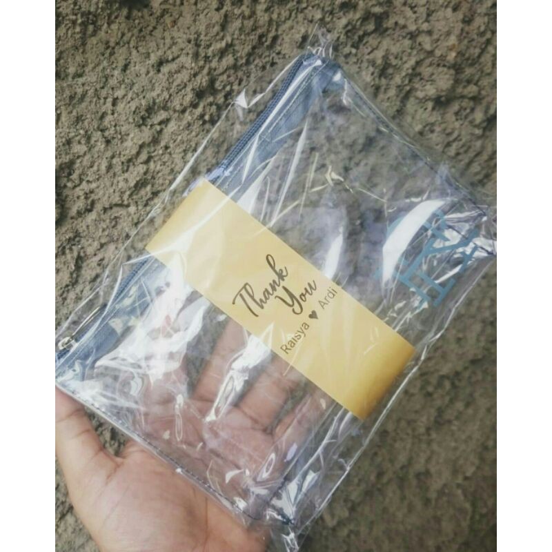 Souvenir Pouch Transparan/ Souvenir Bandung /Souvenir custom