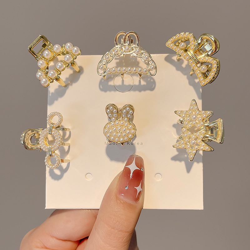 Jepit Rambut Mutiara Berlian Imitasi Untuk Anak Perempuan