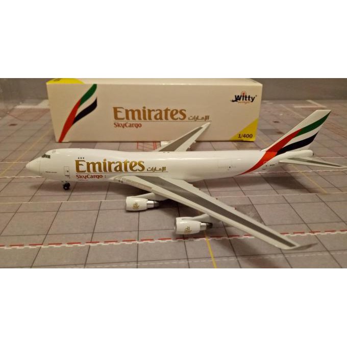 ***COD** Diecast Pesawat Emirates SkyCargo B747-400 Witty Wings 1:400
