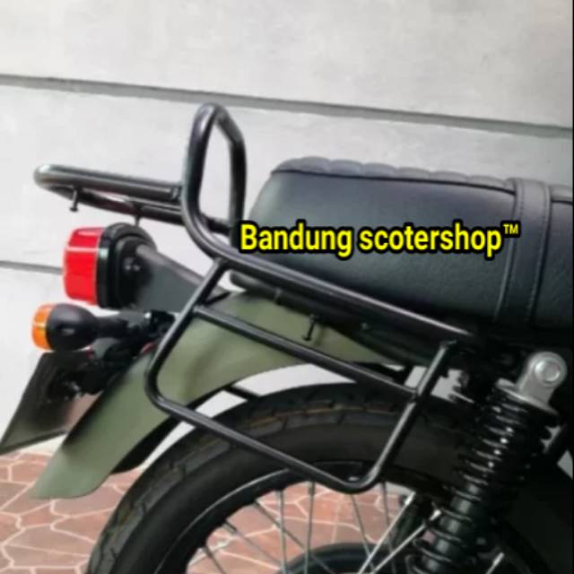 Backrack untuk kawasaki w175 behel tas kawasaki w175 aksesoris kawasaki