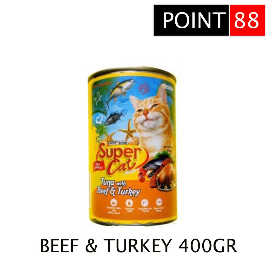 SUPERCAT Adult Beef Turkey 400gr
