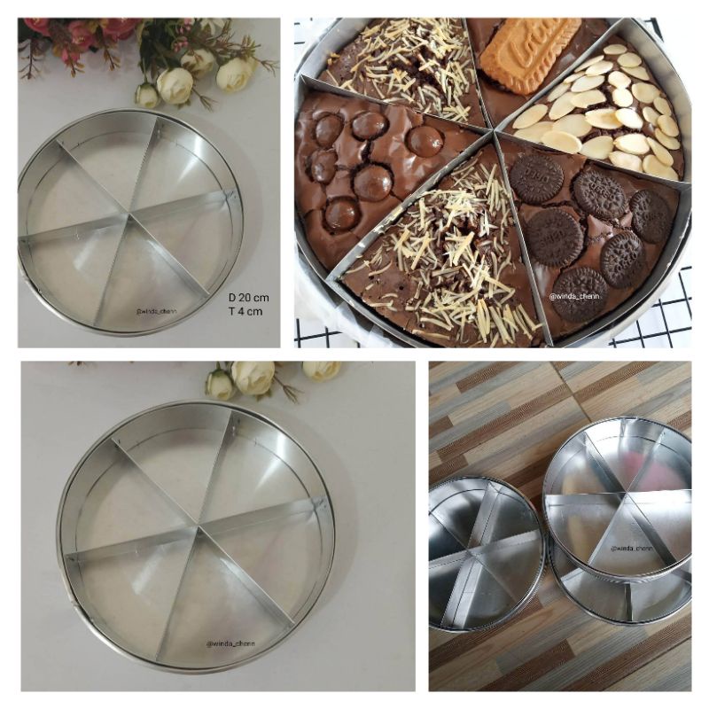 loyang brownies bulat / loyang sekat bulat / loyang brownies murah / loyang brownies