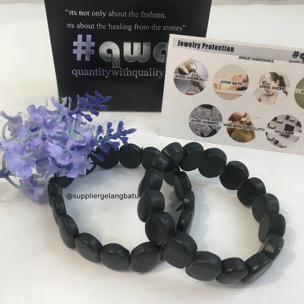 Gelang Batu BLACKSTONE DOFF limited natural KESUBURAN KESEHATAN PRIA