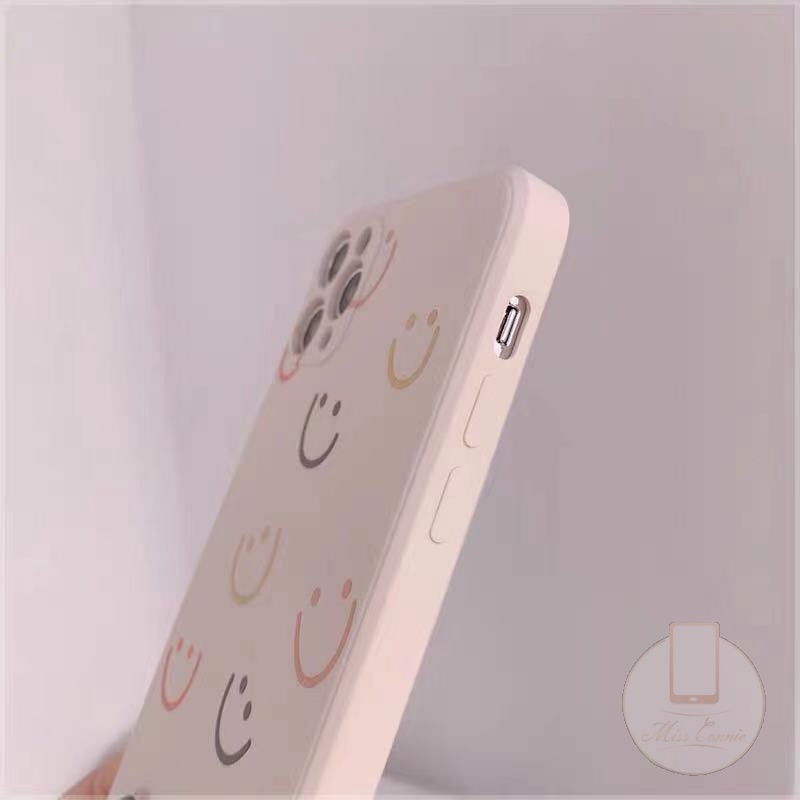 Casing Smile-ing Square Edge Case Oppo A16 A74 A35 Reno 4 Reno 5 A94 A15 A35 A12 A54 A5s A3s A53 A33 2020 Reno 5F  F19pro A7 A12E A11K A15s A5 A9 2020 Reno 4F Reno 4Lite A92 A52 A72 A11 A31 2020 A1K Colorful Cute Kawaii Smiley Soft TPU Casing Cover-3