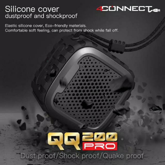 QQ200 Pro 4connect TWS Bluetooth Waterproof Speaker