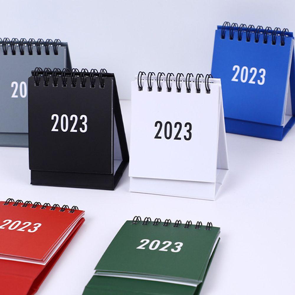 Preva 2PCS 2023kalender Sekolah Kantor Simple Desktop Note