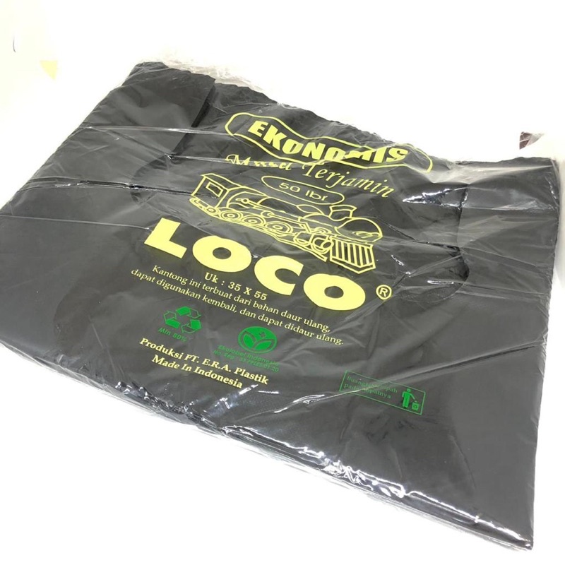 KANTONG PLASTIK KRESEK HITAM EKONOMIS UK 17 24 28 35 ISI 50LEMBAR PROMO SEN