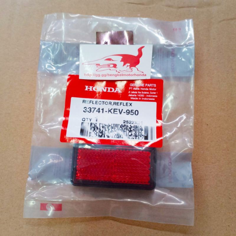 Reflector Reflex Mata Kucing Slebor Spakbor Belakang Karisma Supra Vario 110 125 ASLI 33741-KEV-950