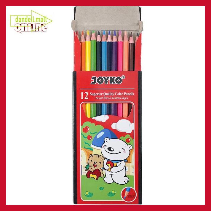

U8Tyrt67- Color Pencil / Pensil Warna Joyko Cp-12Pb / 12 Warna E3Yrf797-