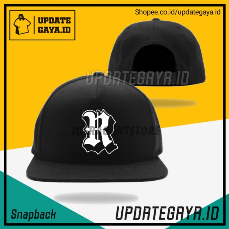 TOPI RUMBLE HURUF R INISIAL SNAPBACK TOPI PRIA RMBL DISTRO JS