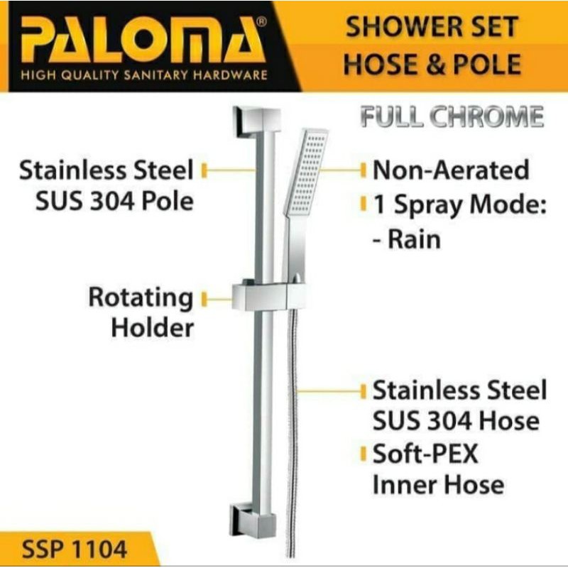 PALOMA SSP 1104 SHOWER SET TIANG HANDSHOWER SHOWER KAMAR MANDI