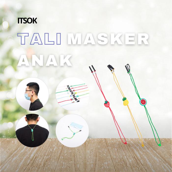 Itsok Tali Masker Anak Leher Hiasan Motif Kartun Lucu Aksesoris Masker