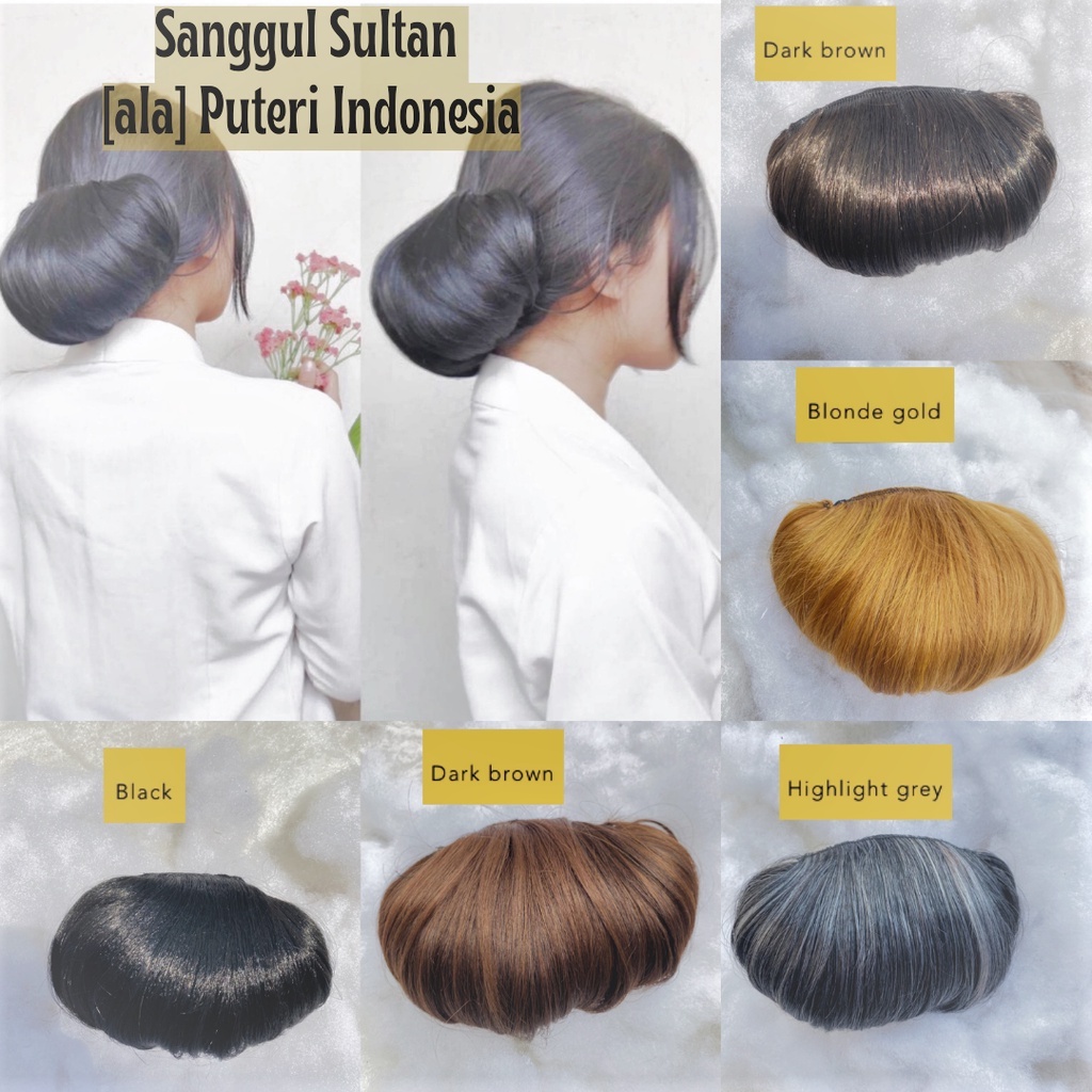 Rambut Sanggul Palsu / Sanggul Natural / Cepol Terbaru Sirkam Praktis / Cepol Rambut / Sanggul Rambu