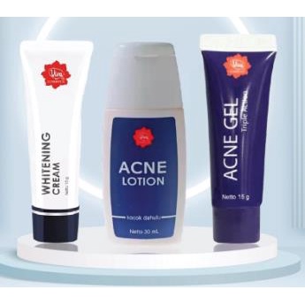 ^ KYRA ^ Viva Acne Lotion Gel Whitening Cream Triple Action Penghambat Jerawat pada Wajah