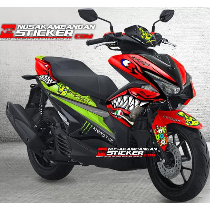Decal motor Sticker Motor Stiker Yamaha AEROX - custom