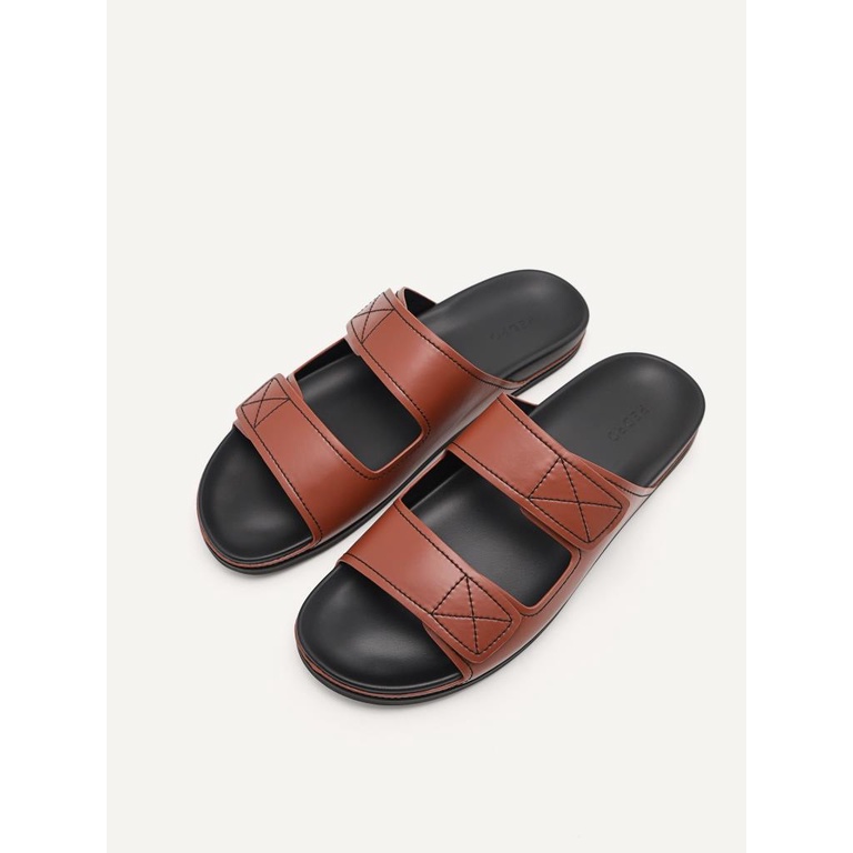 SANDAL SLIDE PEDRO PRIA ORIGINAL CASUAL BRANDED COKLAT PM136