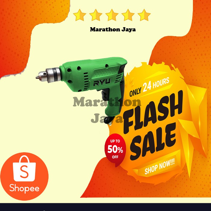 FLASH SALE BOR LISTRIK RYU RDR 10 bolak balik