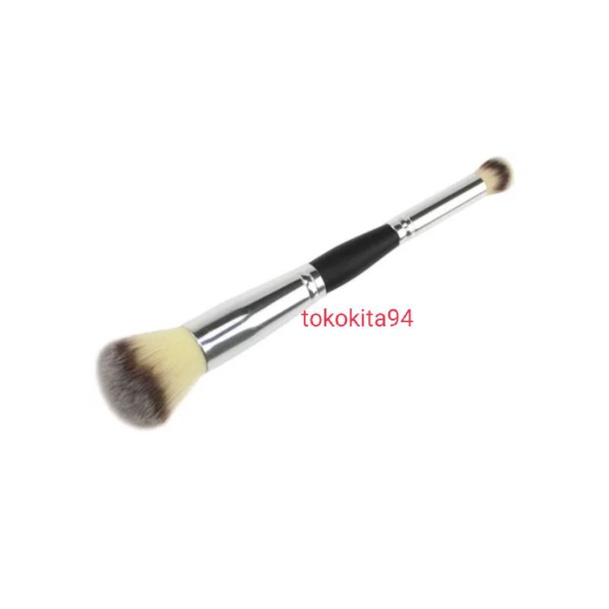 Kuas Blending Blush 2 in 1 Brush Make Up List Hitam 1 Pcs - Brush Beauty