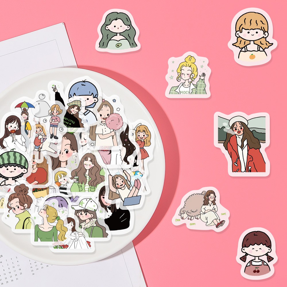 40pcs / Set Stiker Lucu Untuk Dekorasi Diary