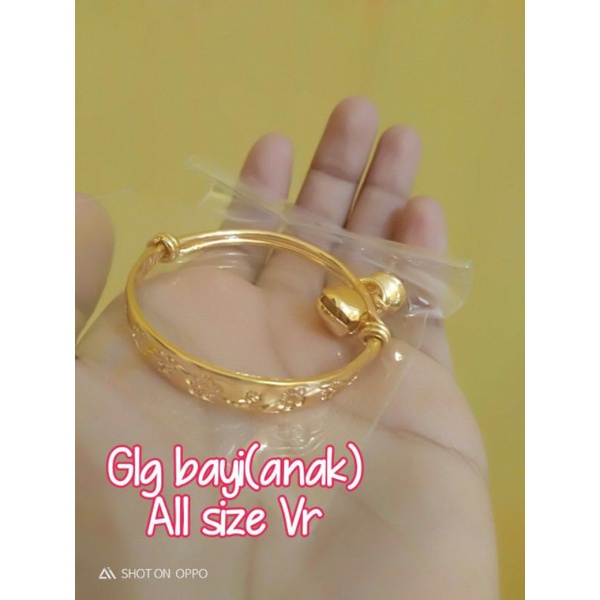 gelang all size bayi bisa di besar kecilkan xp