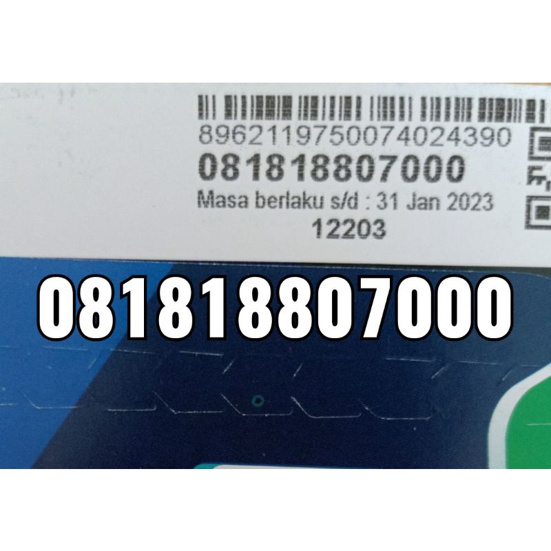 Nomer cantik xl  triple 000