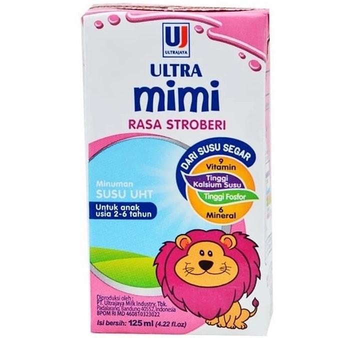 

BISA COD susu ultra mimi kids strawberry isi 40 pcs