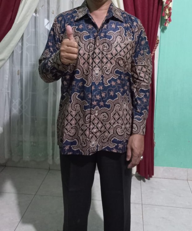 Kemeja Batik Pria Lengan Panjang Size M Lxl Xxl Bswart Batik Hrb026