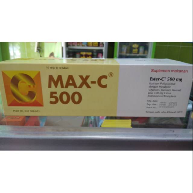 Max-C 500 (ester C 500mg) per strip isi 10 tablet