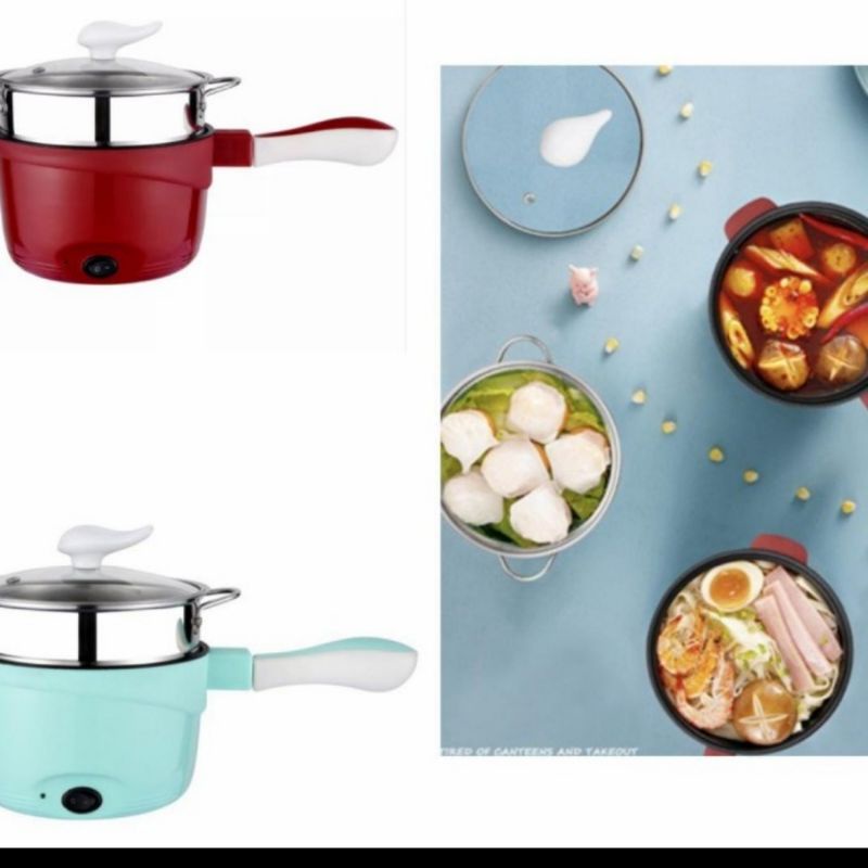 Panci Listrik Electrik Fry Pan Serbaguna / PANCI LISTRIK ELEKTRIK PLUS STEAMER BISA KUKUS GORENG SERBAGUNA