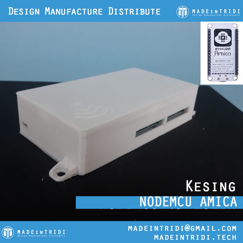 Case NodeMCU AMICA Relay 4 Channel BOX ELEKTRONIK