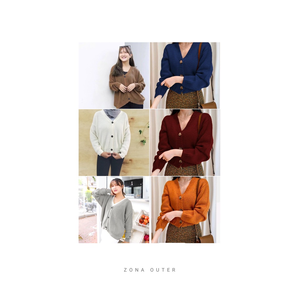 CARDIGAN RAJUT PREMIUM TEBAL JAKET WANITA CARDIGAN IMPORT KOREA KOREAN STYLE KEKINIAN MUSLIMAH