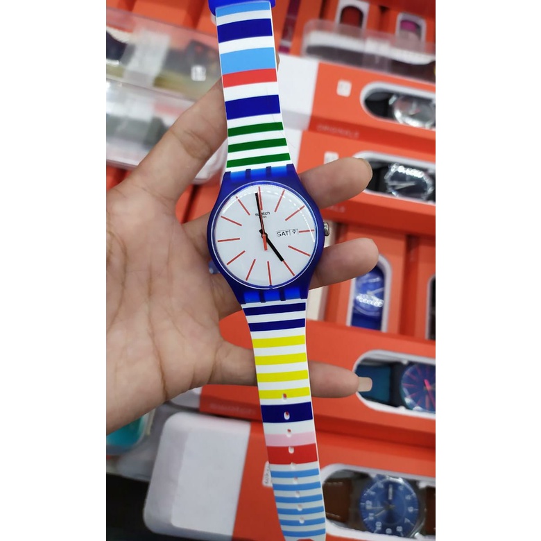 Jam Tangan Pria Swatch Suon715 Original