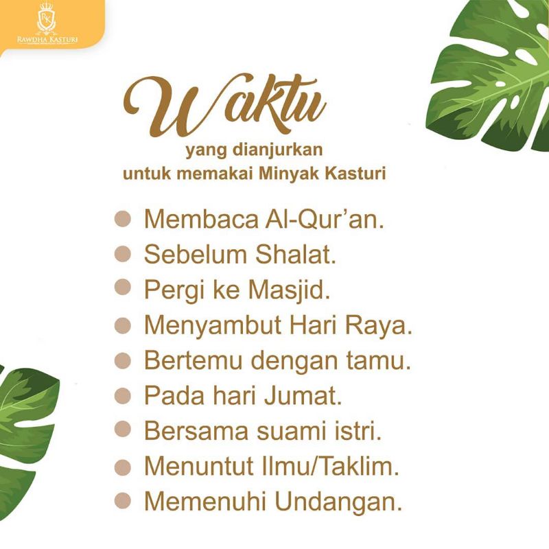 Minyak kasturi Kijang Asli parfum kasturi murni non alkohol Rawdha kasturi original 12 ml