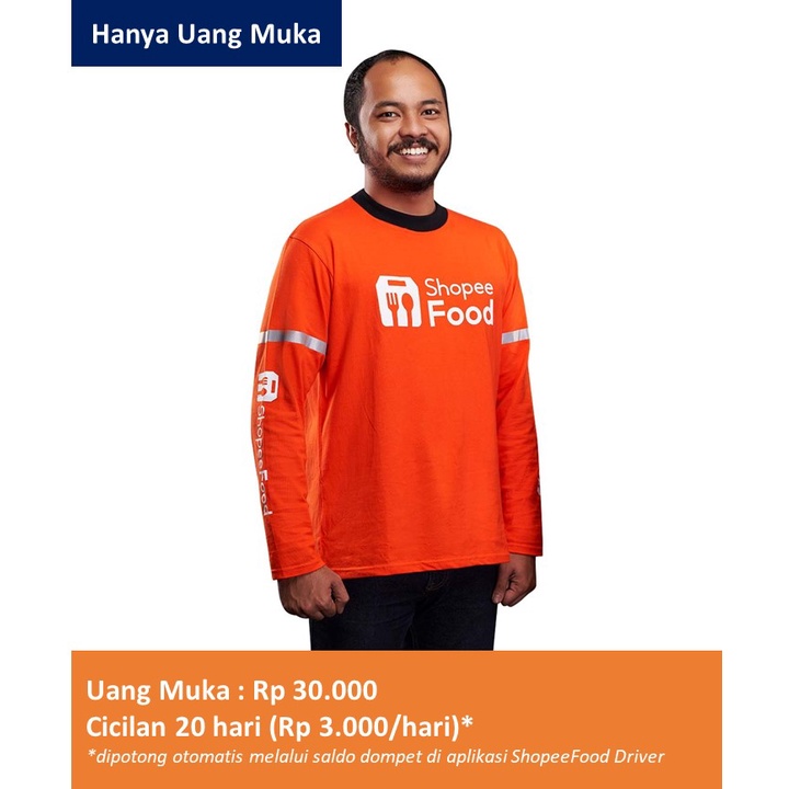 (HANYA UANG MUKA) Kaos Lengan Panjang ShopeeFood