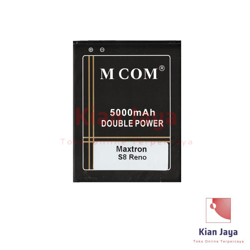 MCOM Baterai Hp Maxtron S8 Reno Original Double Power Batre Batrai Battery Ori