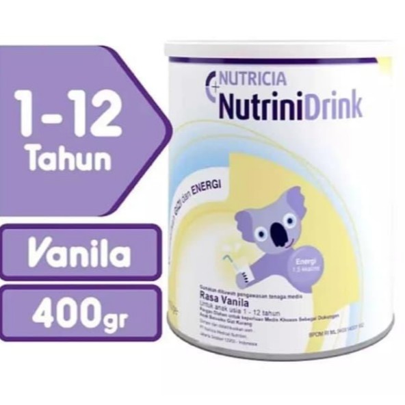 NUTRINI DRINK POWDER 400 GRAM [ SUSU BUBUK NUTRINIDRINK VANILA 0 - 12 TAHUN ]