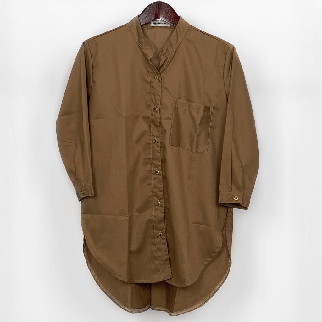 Kemeja Tunik Polos / Kemeja Wanita / Kemeja Polos / Kemeja Kerja / Bahan Toyobo-Choco