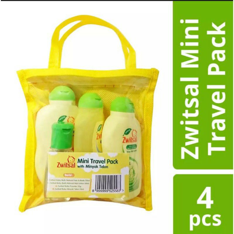 Zwitsal Baby Mini Travel Pack - Set Travel Pack isi 4Pcs