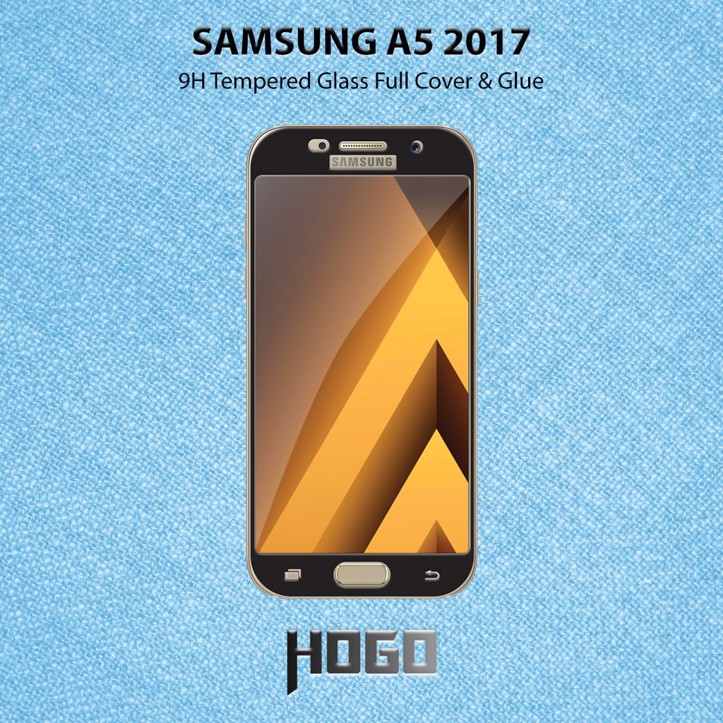 TG HOGO Full Glue SAMSUNG Galaxy A5 2017 (A520) - Hitam