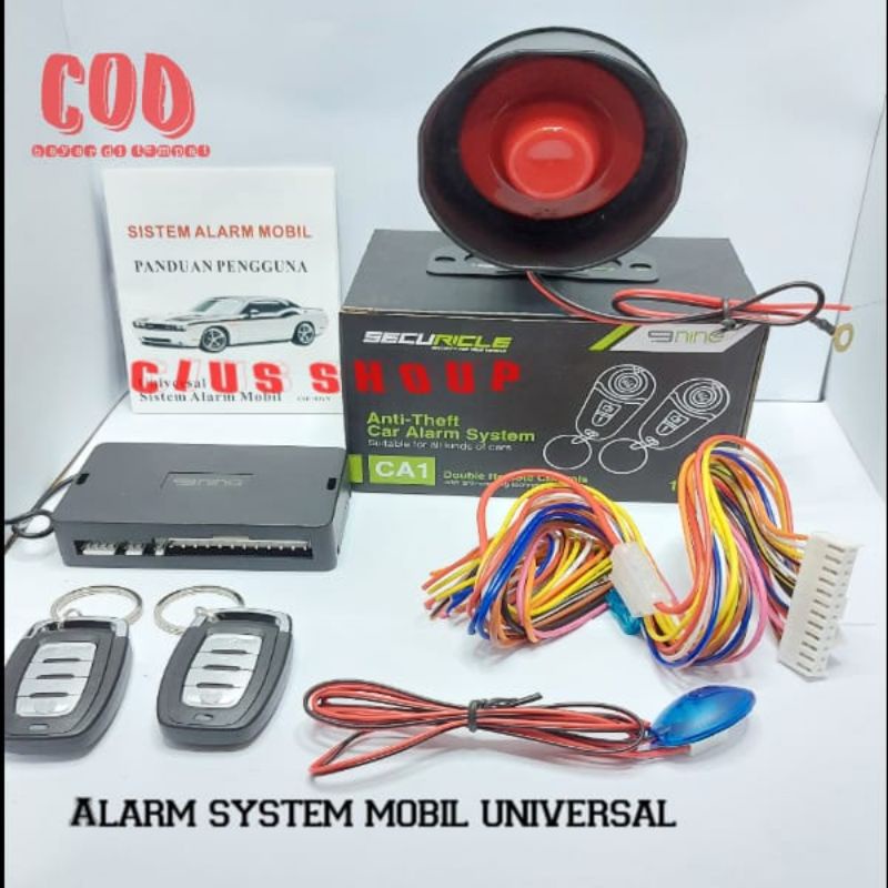 ALARM MOBIL MODEL REMOTE KUNCI LIPAT CA2 NINE DAN ALARM MOBIL KUNCI REMOTE UNIVERSAL CA1 NINE UNTUK ALARM MOBIL