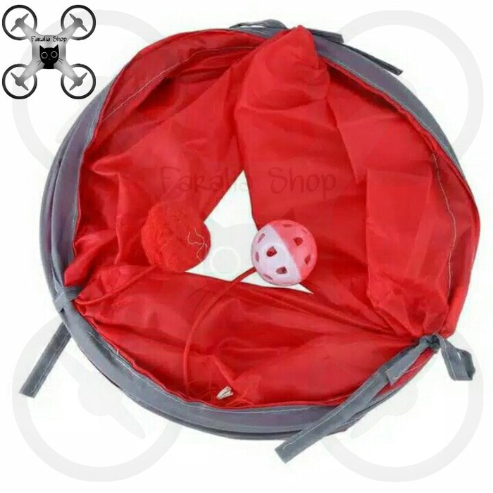 Terowongan Kucing Anjing - Cat Dog Tunnel Mainan I 2 Arah Dua Lubang Pet Toy Tunel Toys