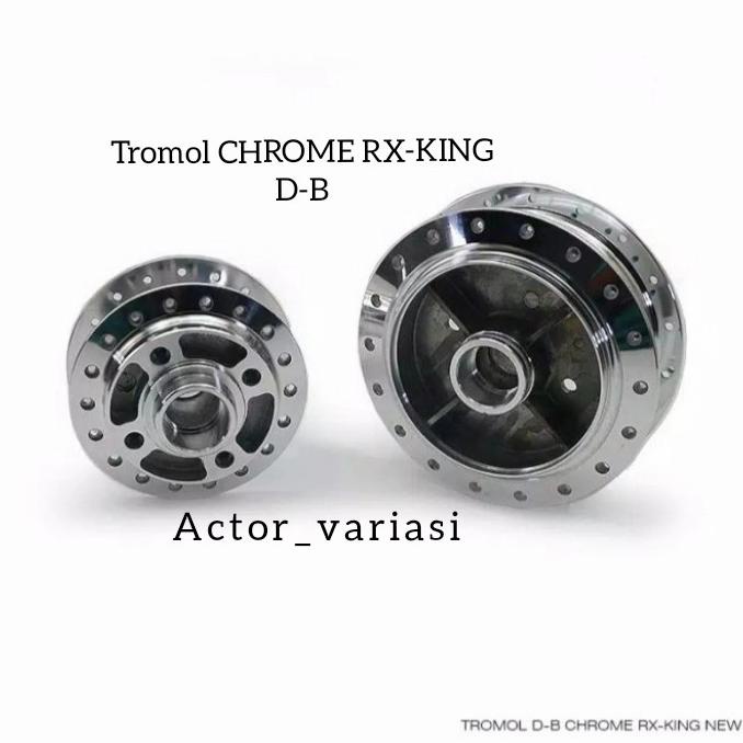 TROMOL RX-KING TROMBOL RX KING CHROME DEPAN BELAKANG Original Thailand