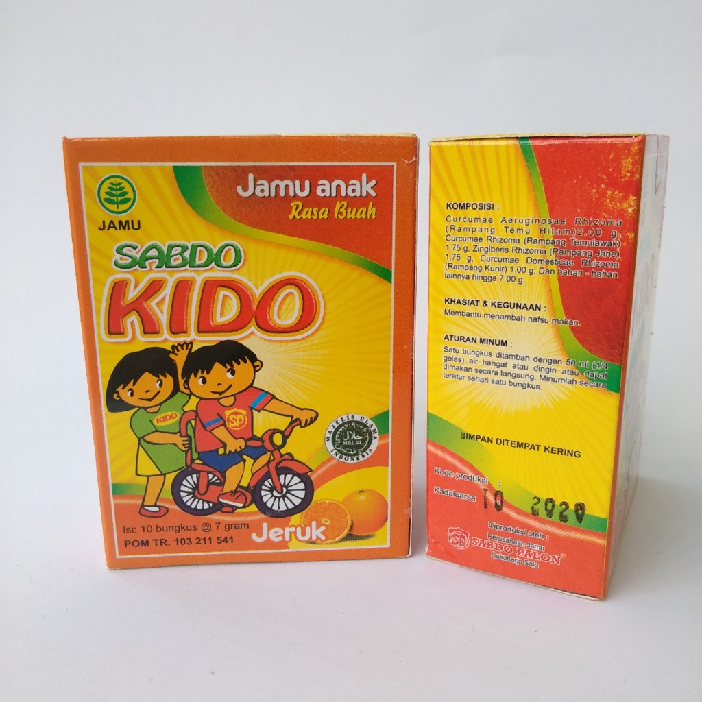 Herbal Anak Sabdo KIDO Rasa Jeruk Sabdo Palon Isi 10 Sachet