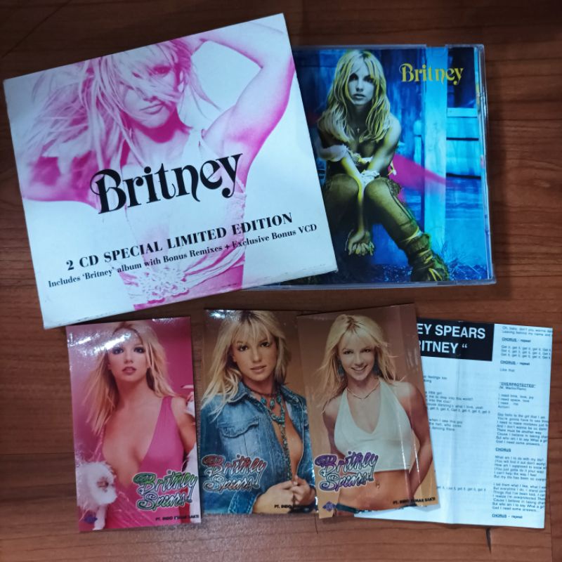 CD Britney Spears Special Limited Edition VCD Bonus Sticker Kaset Selongsong Slipcase Jive Records I