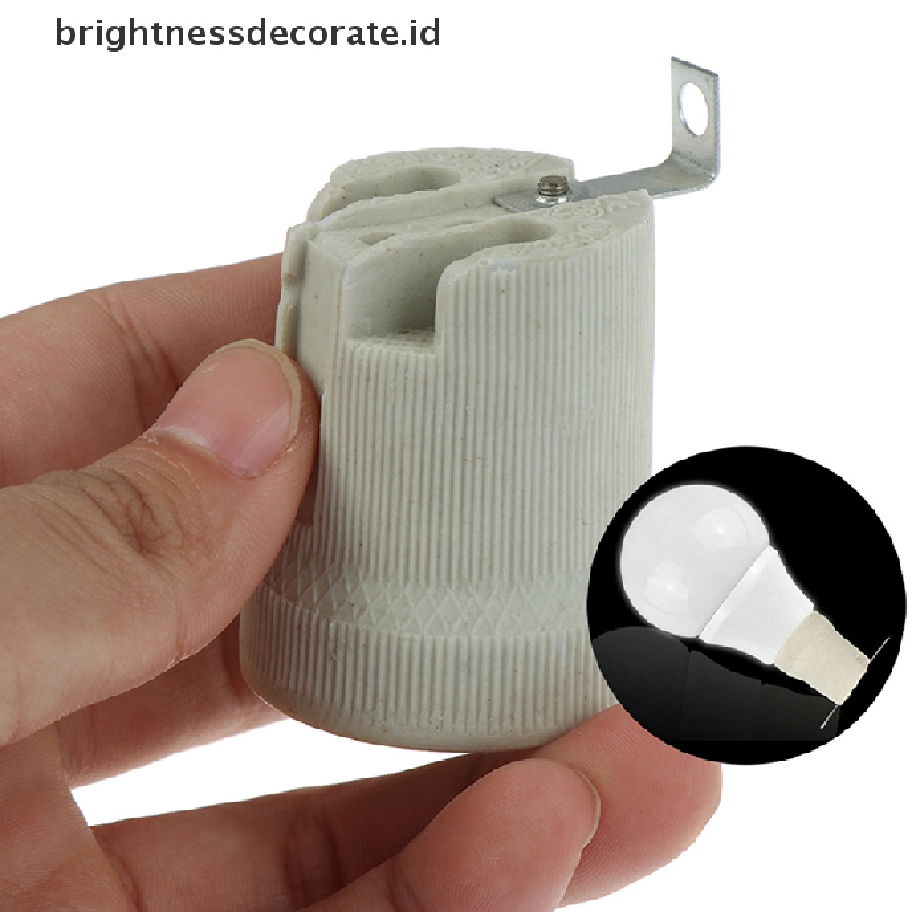 (Birth) Adaptor Fitting Bohlam Lampu E27 Bahan Keramik Tahan Panas