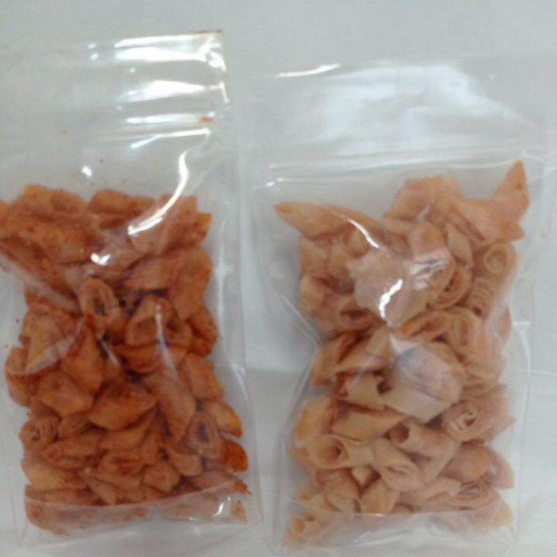

keripik lumring rasa asin pedes dijamin endull