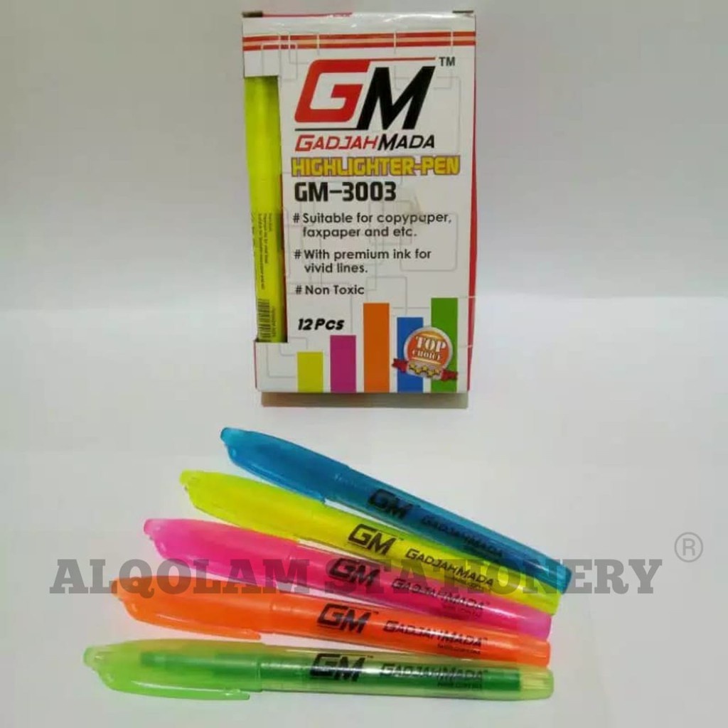 

Highlighter Satu Warna Gadjah Mada Stabilo Satu Sisi GM GM-3003